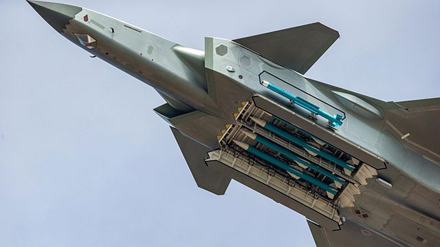 PL-15E in internal bays of J-20