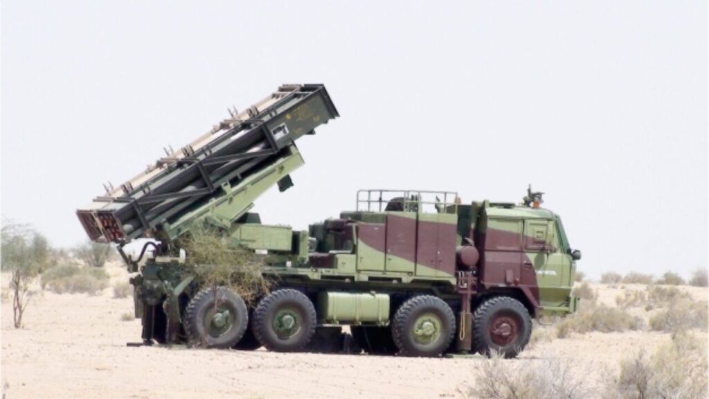 Indian ‘Pinaka’ Multiple Barrel Rocket Launcher System (MBLRS)