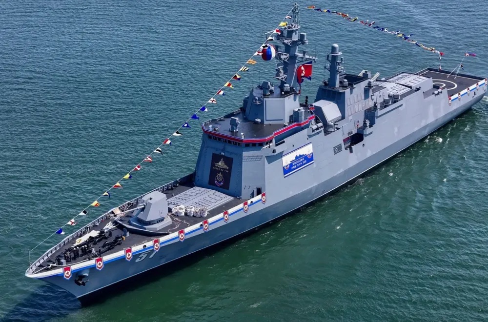 An overall view of the Choi Hyon gives an idea of the extensive VLS provision. KCNA