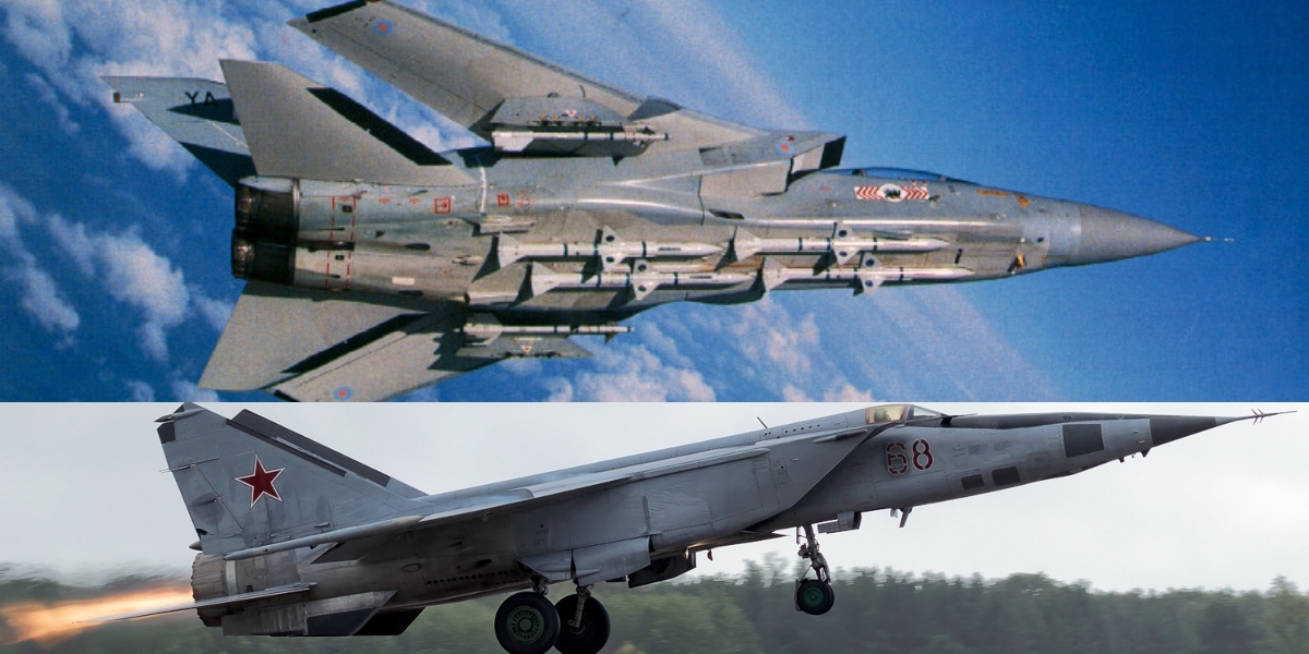 Above: Panavia Tornado Below: Mig 25