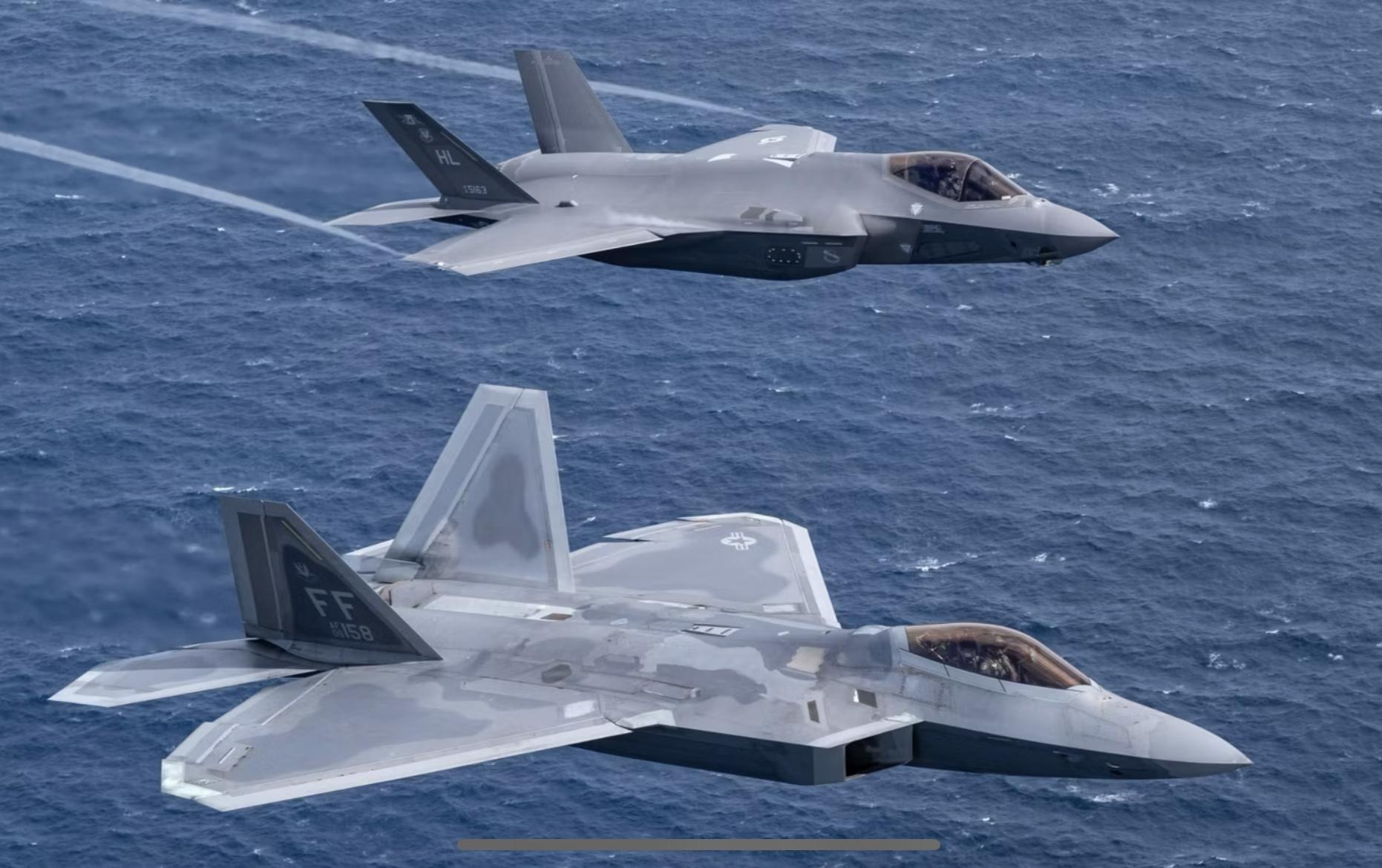 USAF F22 and F35