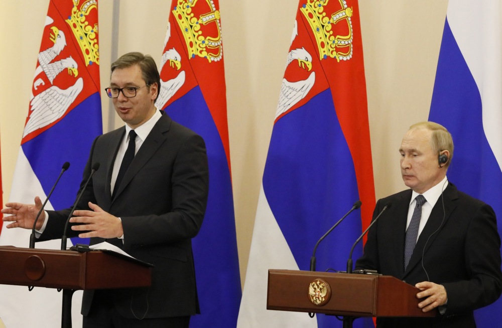 Serbia: Serbian Aleksandar Vucic and Russian Vladimir Putin