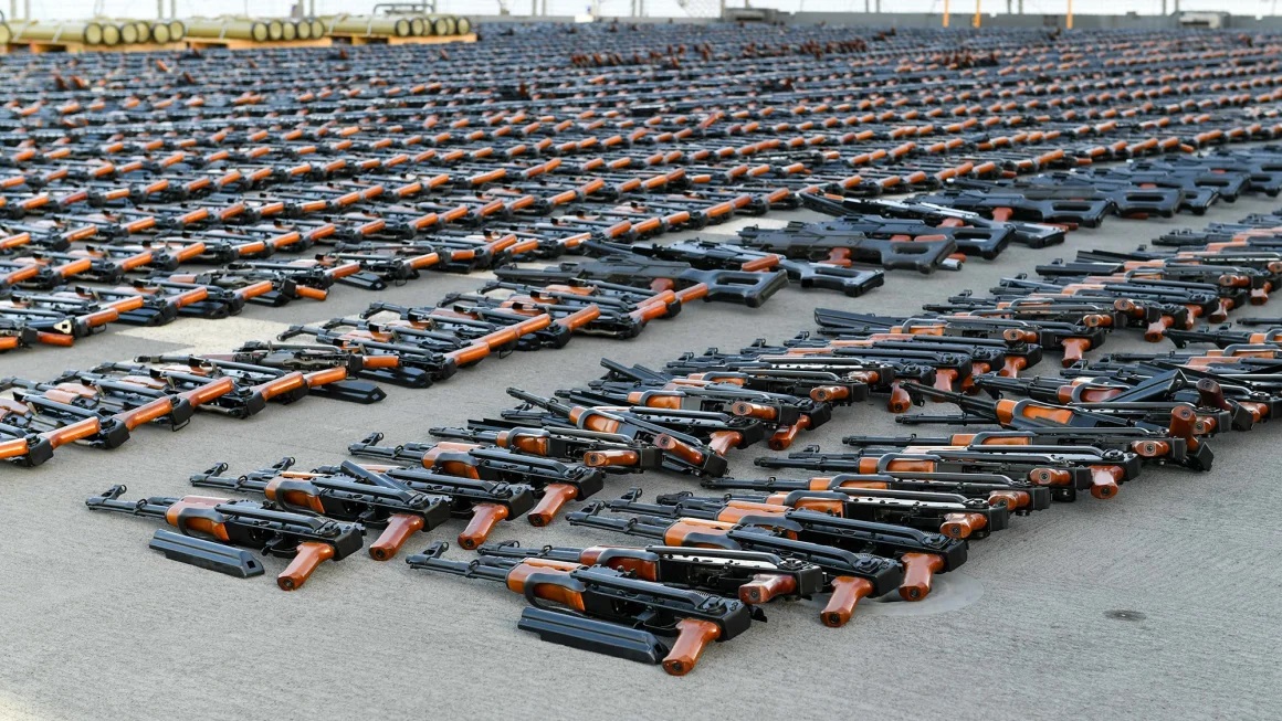 Seized Russian and Iranian Weapons
