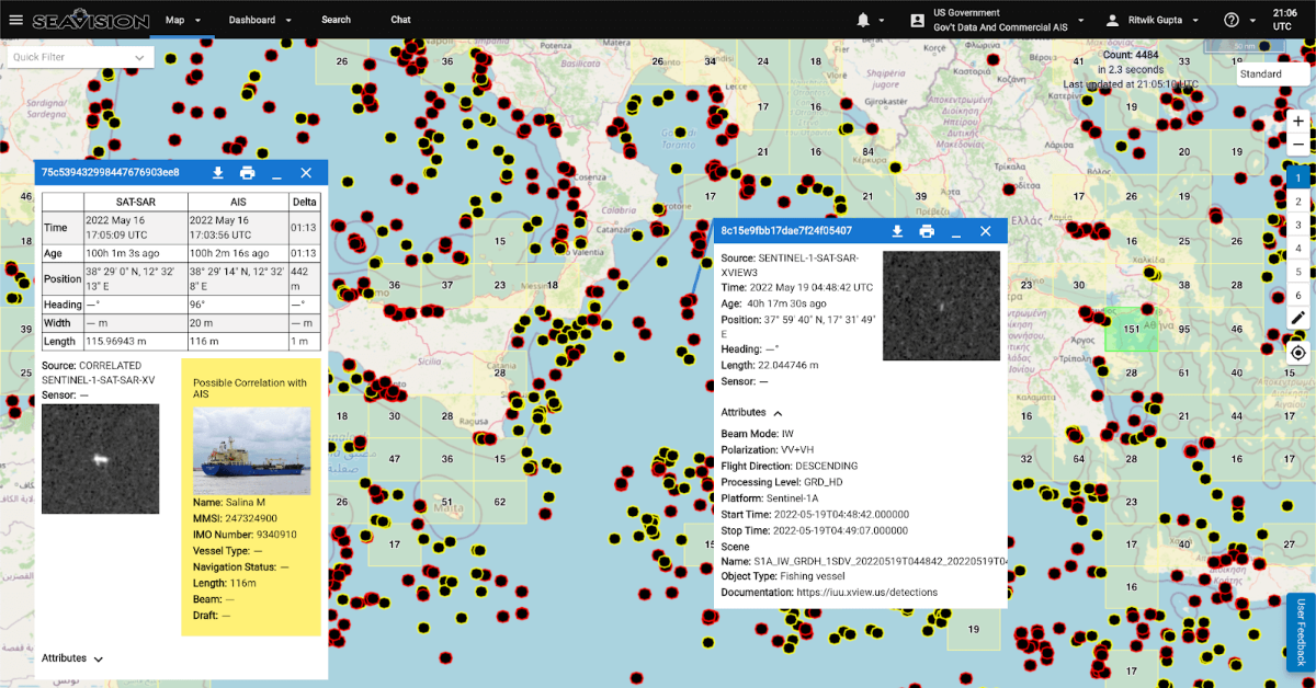 SEAVISION MDAS USER INTERFACE