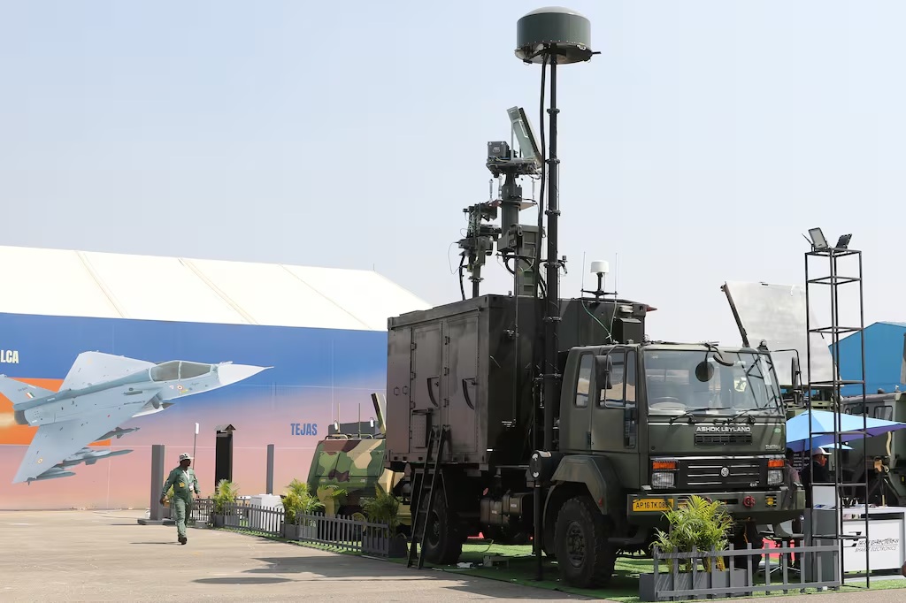 Bharat Electronics Limited showcased its IDDIS counter-drone system at the Aero India 2025 exhibition held in Bangalore in February.