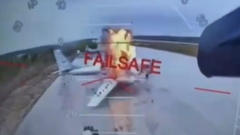 TU-95 Bear Burning