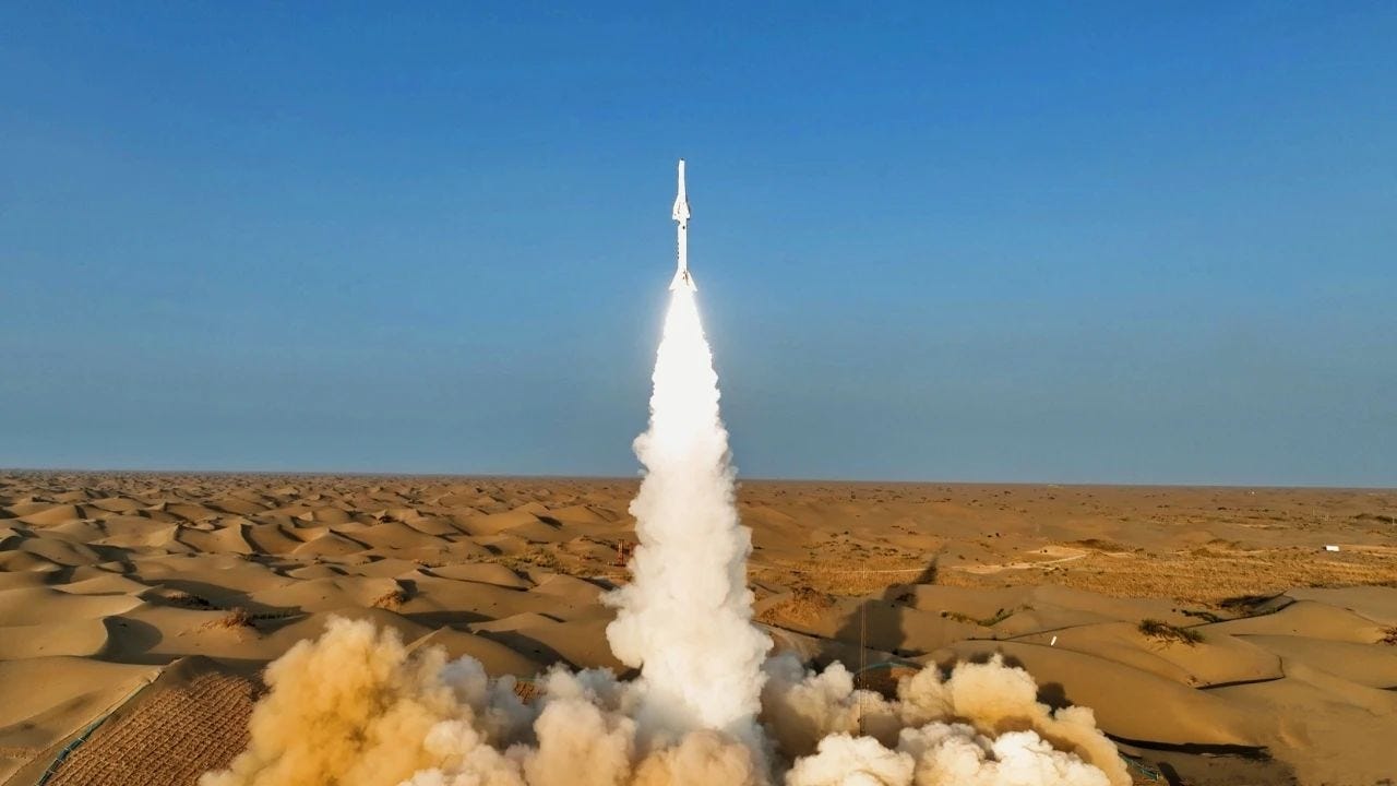 Feitian-2 lifts off to begin its flight test on June 23rd.