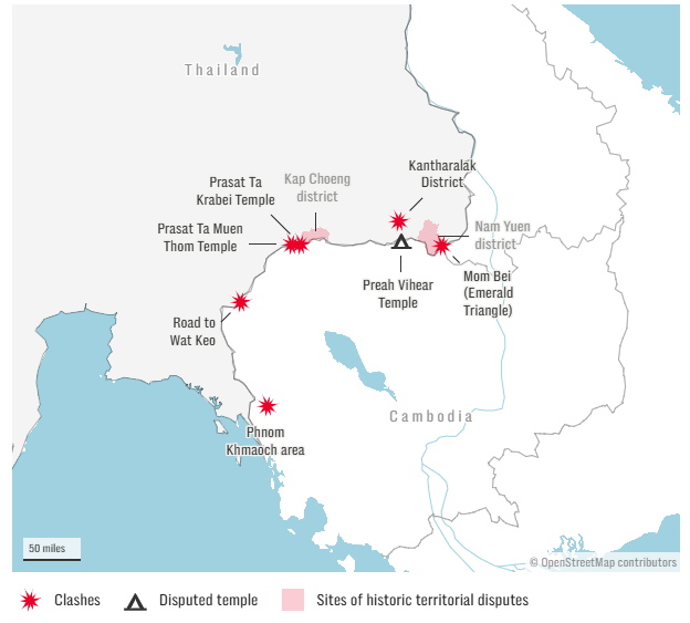Clashes Erupt Again at Thailand–Cambodia Border
