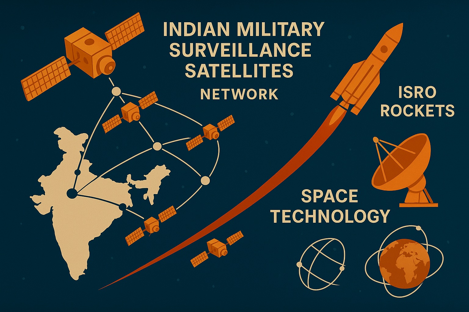 India’s surveillance satellite constellation monitoring borders