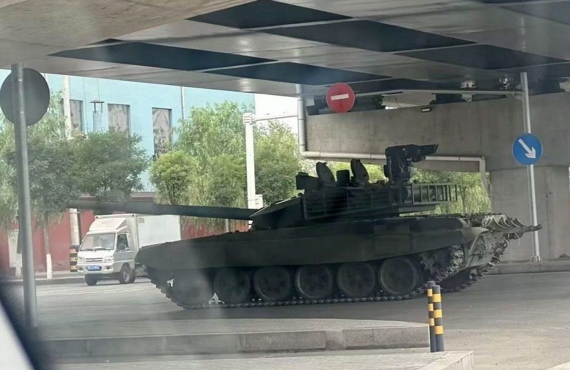 Modernized T-72 with a Chinese turret from the Type 96B tank, July 2025. Photo credits: China military