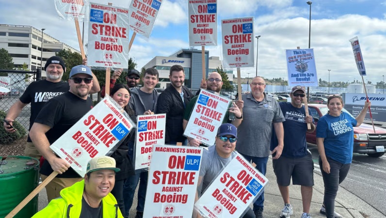 Boeing Defense Workers Strike in Fresh Blow to Aviation Giant