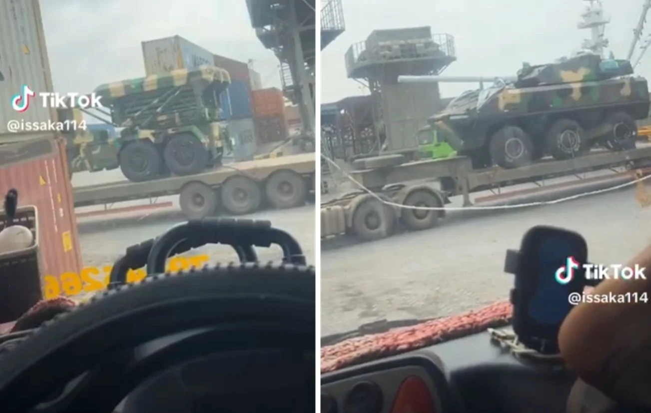 Burkina Faso gets weapons and artillery from China.