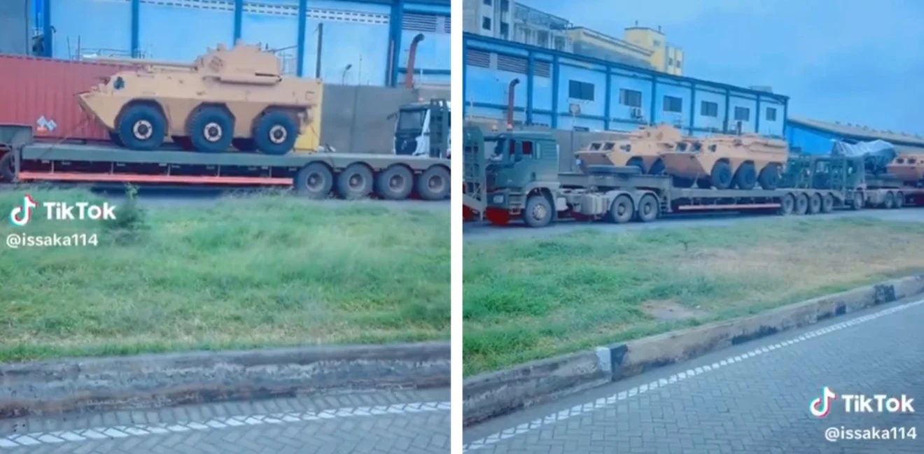 Burkina Faso gets weapons and artillery from China.
