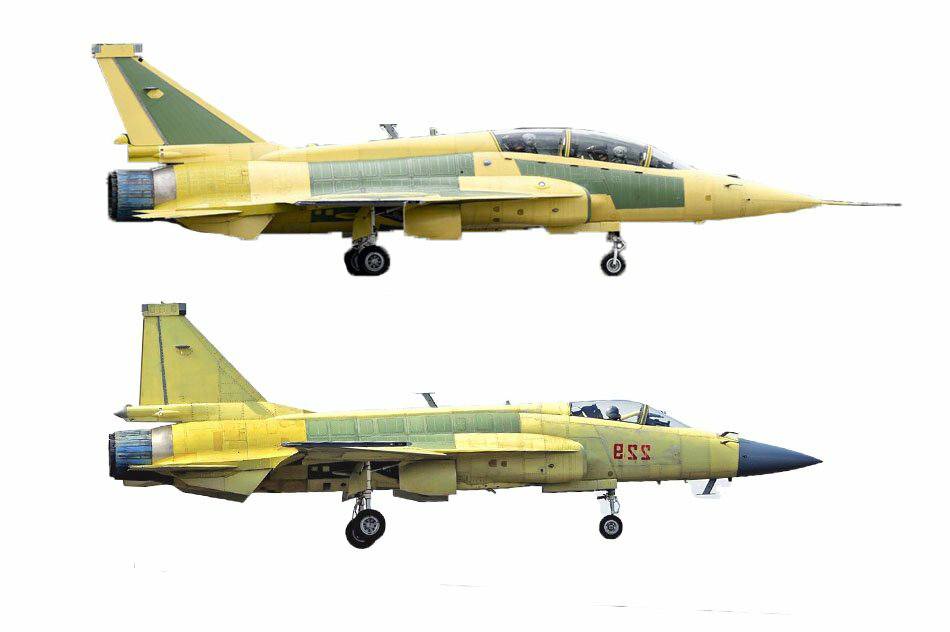 Top JF-17B Bottom JF-17 Block 2 Combat Version. JF-17B Light Fighter 2025 — PLAAF Trainer with Combat Edge