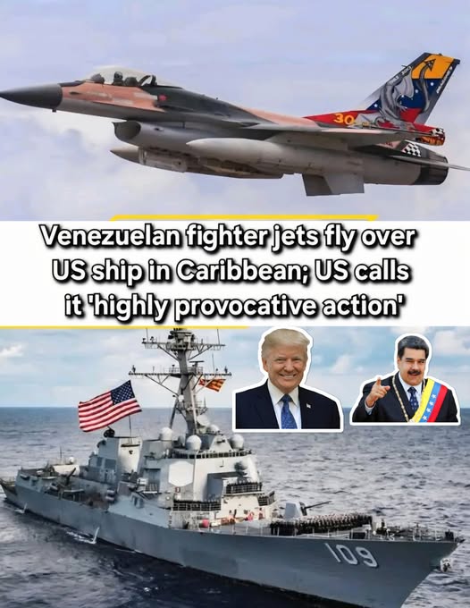 USS Jason Dunham - Venezuelan F-16s Fly Over US Warship in Caribbean