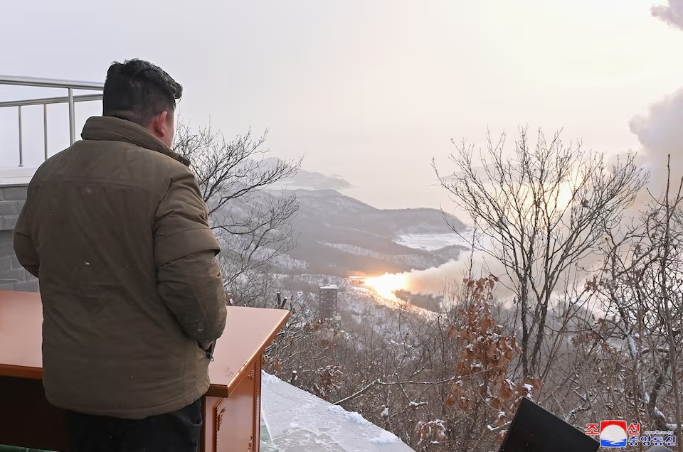 North Korea’s Solid-Fuel ICBM Engine's Final Test - Image by Reuters